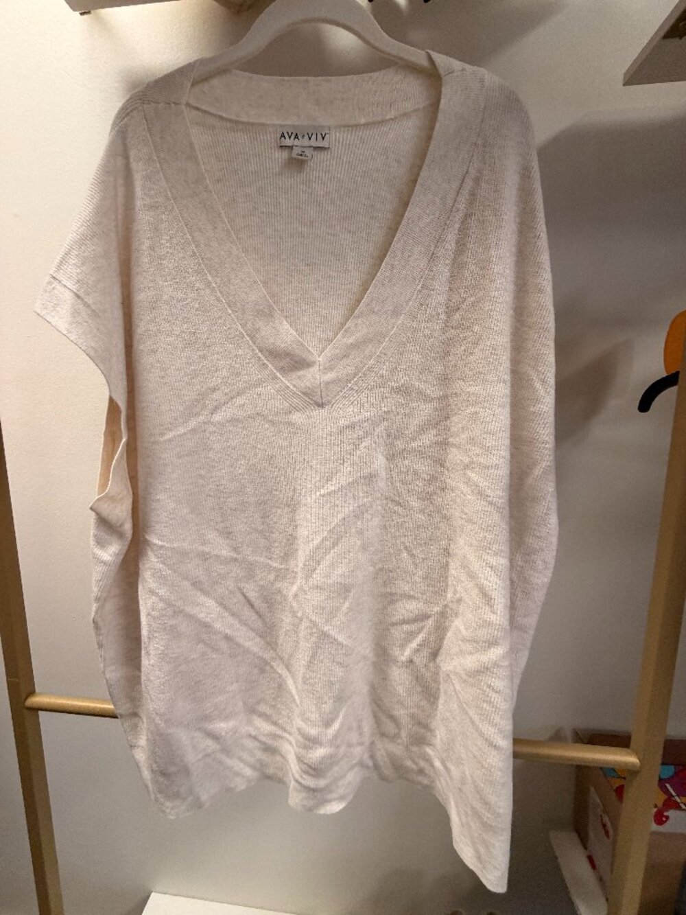 Ava and Viv Oversized Sweater Vest